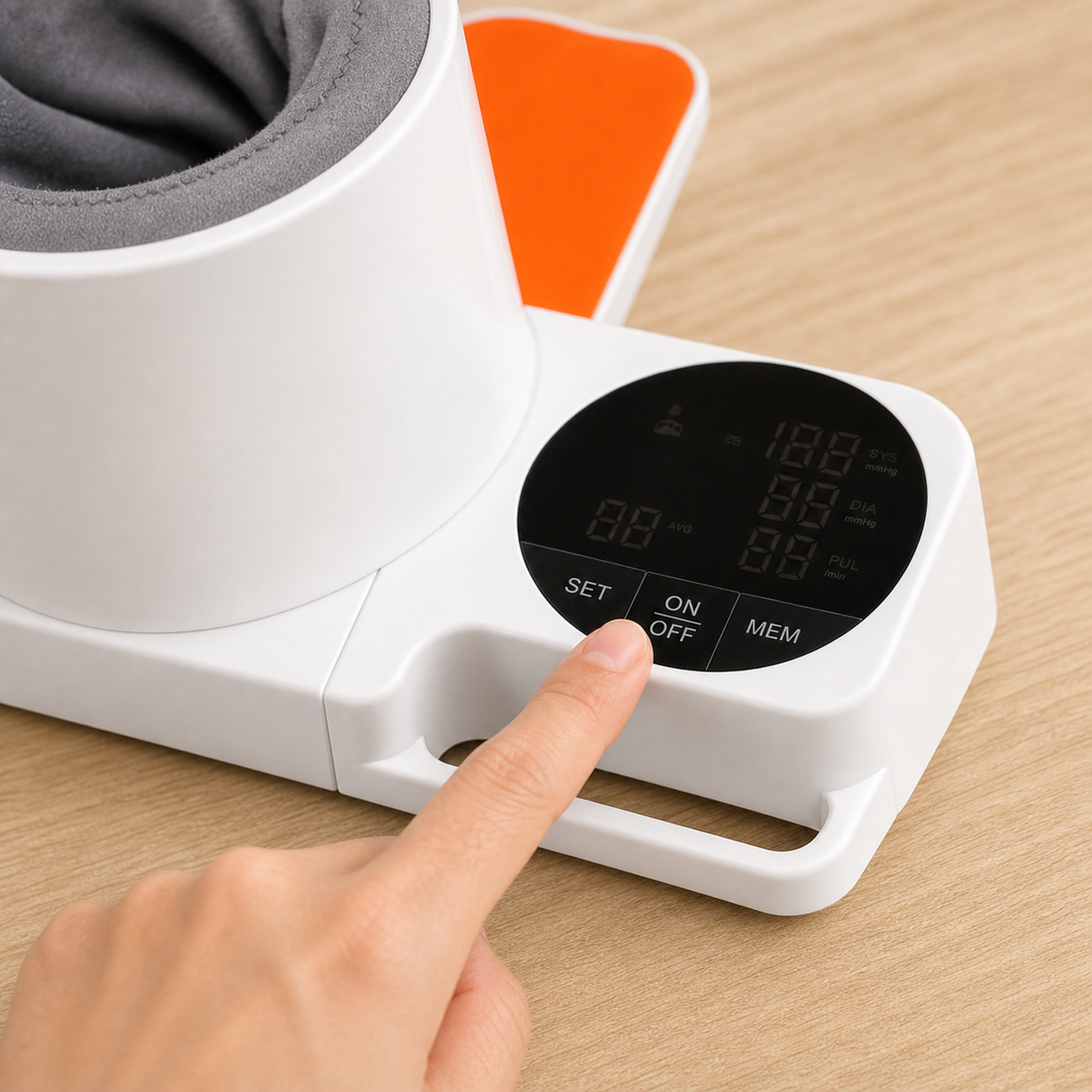 One-press control on the Eluniva Care arm-in monitor