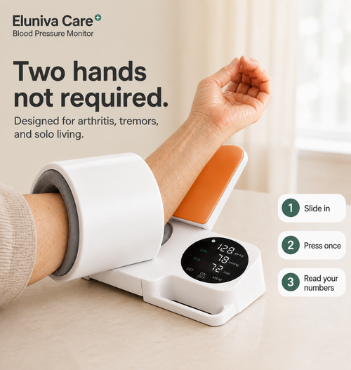 Eluniva Care OnePress Arm-In Blood Pressure Monitor