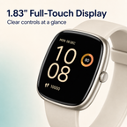 1.83-inch smartwatch display and single side crown detail