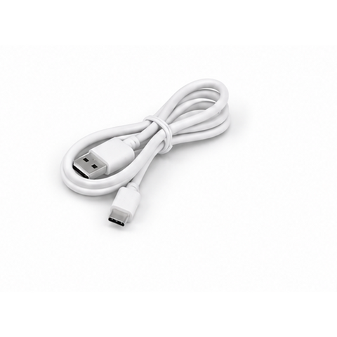 USB charging cable included with the Eluniva Care OnePress arm-in blood pressure monitor